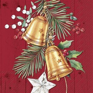 Ihr Kağıt Peçete Christmas Bell Red 33*33 Cm - L1016510