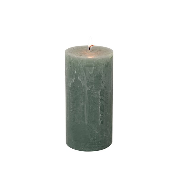 Ihr Cylinder Candle Green Ø 7*14 cm - K 141420 