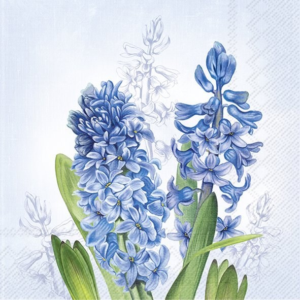 Ihr Paper Napkin Hyacinth Blue 33*33 cm - L1033540