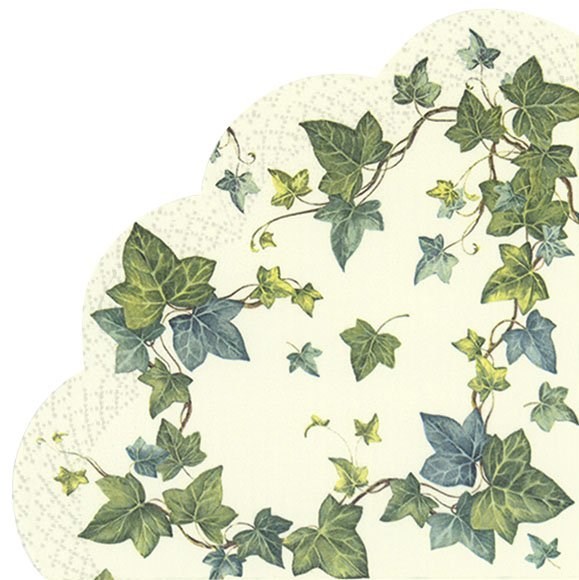 Ihr Paper Napkin Ivy's Dream White Ø 34 cm - R 851890