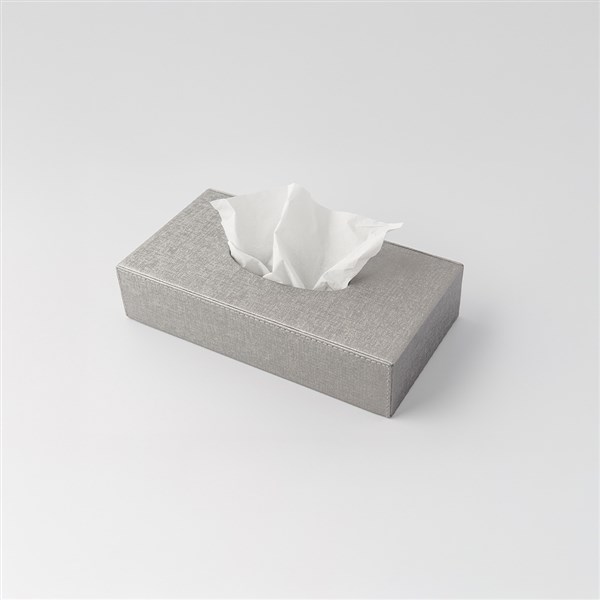 Rectangular Tissue Box Victoria 607061 Silver