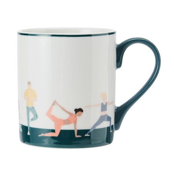 Fine China Yoga Desenli Kupa 280 ml MKCANYOGA 