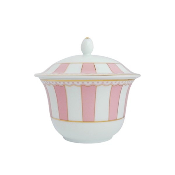 Noritake Carnivale Pink Sugar Bowl with Lid NK-M-249L T9126 