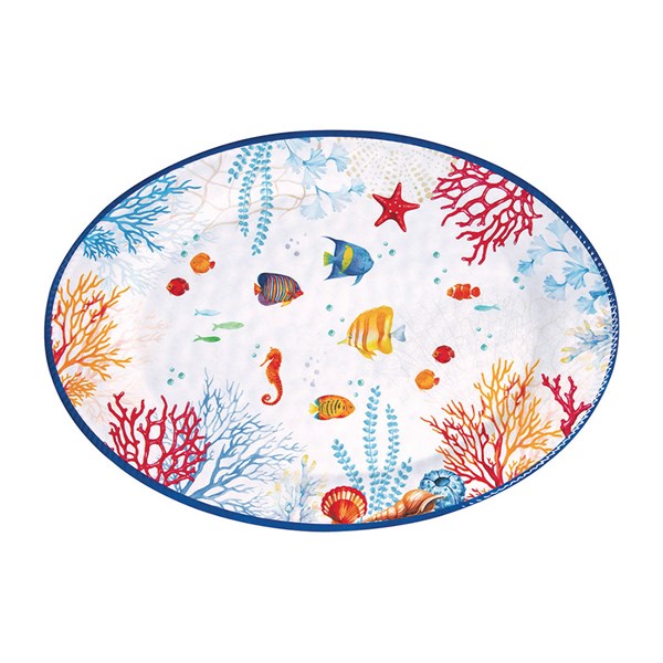 Melamin Oval Sunumluk 50*33,5 cm 2445 BORA 