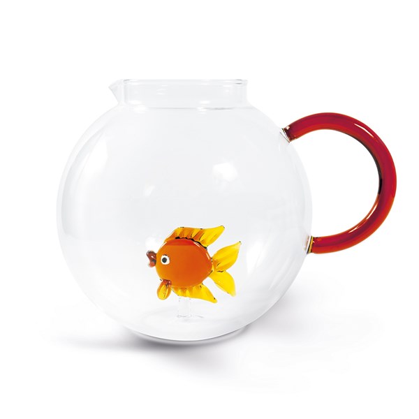 Borosilikat Cam Sürahi 1,7 L Balık Dekor WD 0565PES 