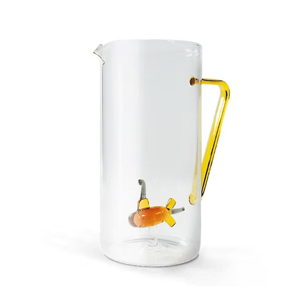 Borosilikat Cam Sürahi 1,2 L Denizatı Dekor WD 0564SOT 