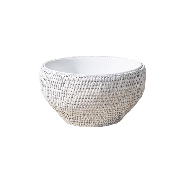 SB-L-2W-001 Large Rattan Salad Bowl 