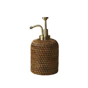 SD-L-HB-155 Large Rattan Liquid Soap Dispenser 
