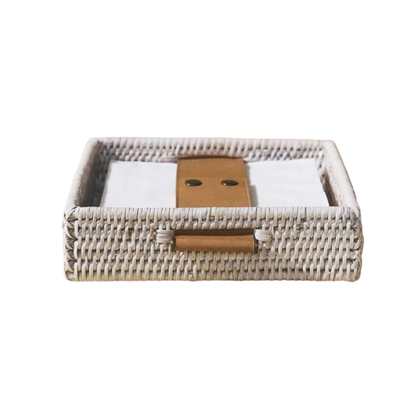 STT-N-2W-237 Rattan Square Napkin Holder 