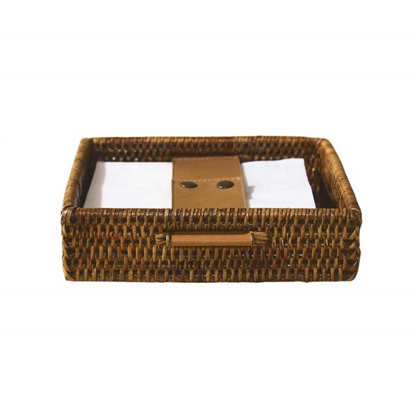 STT-N-HB-240 Rattan Square Napkin Holder 