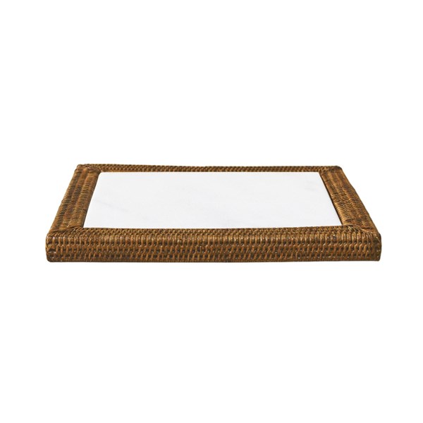 CPWM-N-HB-115 Dikdörtgen Rattan Peynir Tabağı 